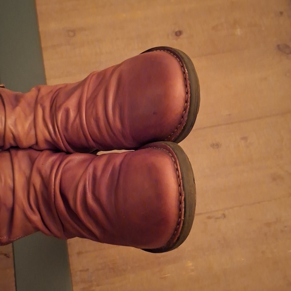 Miz Mooz Brown Leather Ruched Zip-up "Pleasant" Ankle Boots (EU 38/US 7.5-8) - Picture 5 of 8